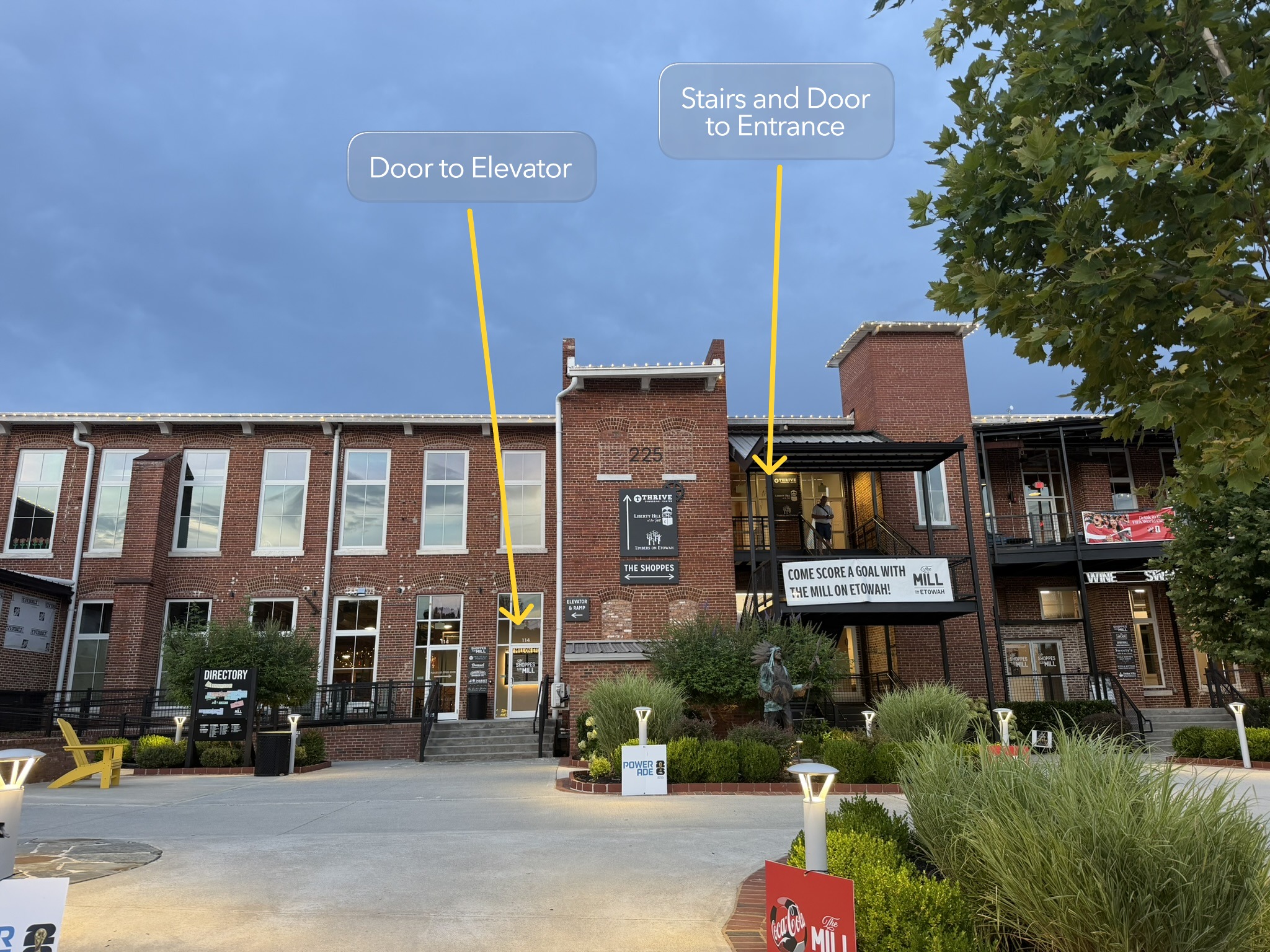 Front View of Venue