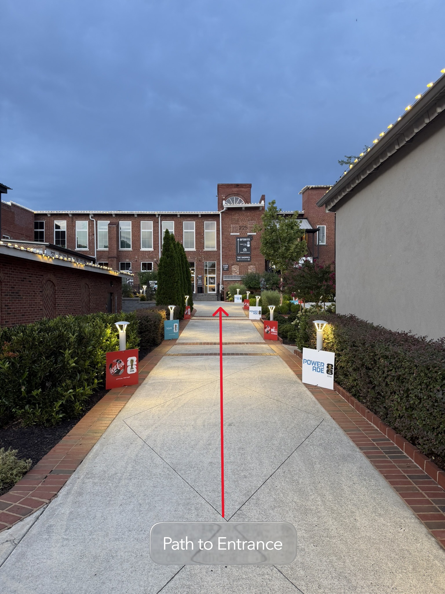 Closer view of Path